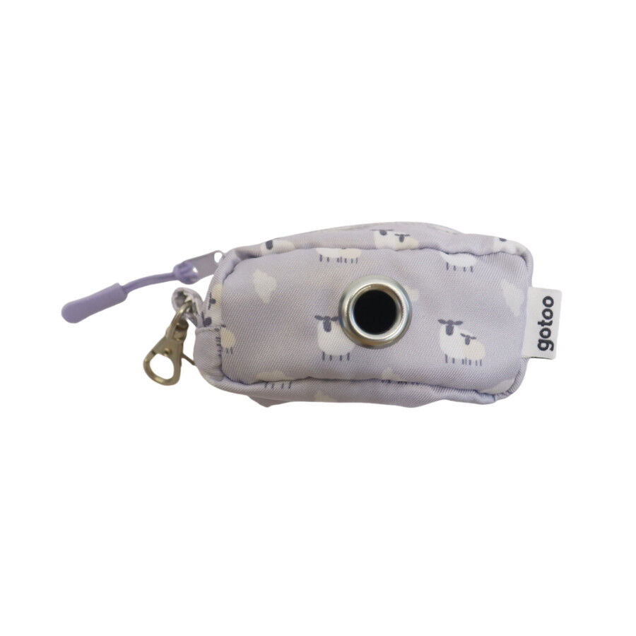 Gotoo Porta bolsas estampado gris para perros