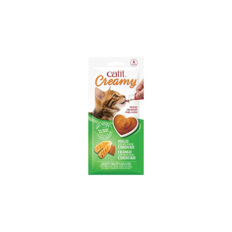 Catit Creamy Snack Líquido de Pollo, Cordero para gatos thumbnail