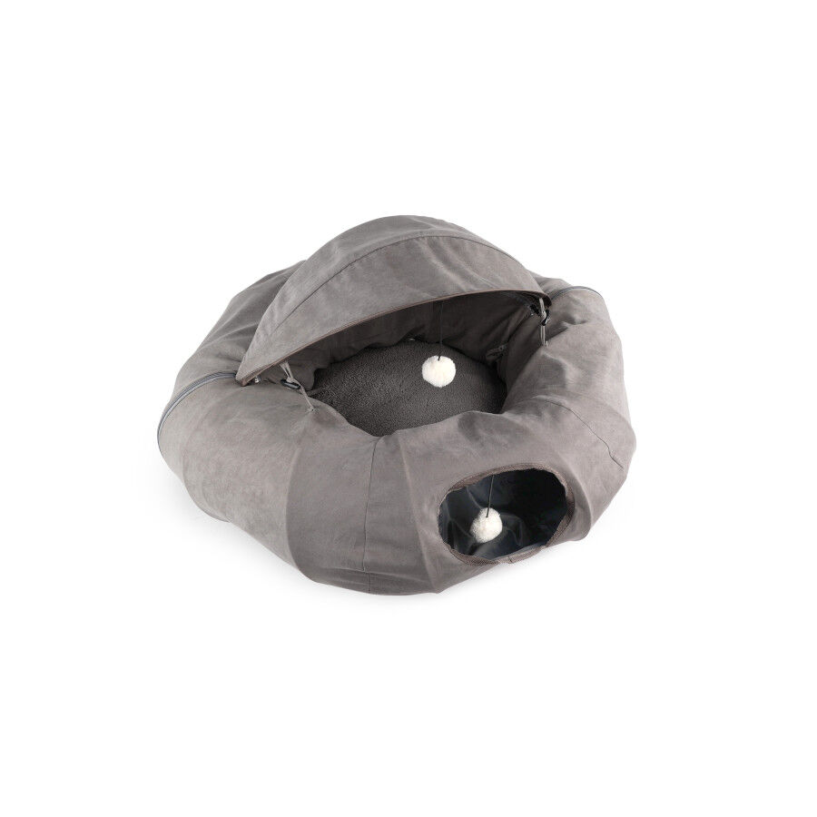 All For Paws Lamb Cat T&uacute;nel Dona Gris para gatos, , large Imagen numero 2