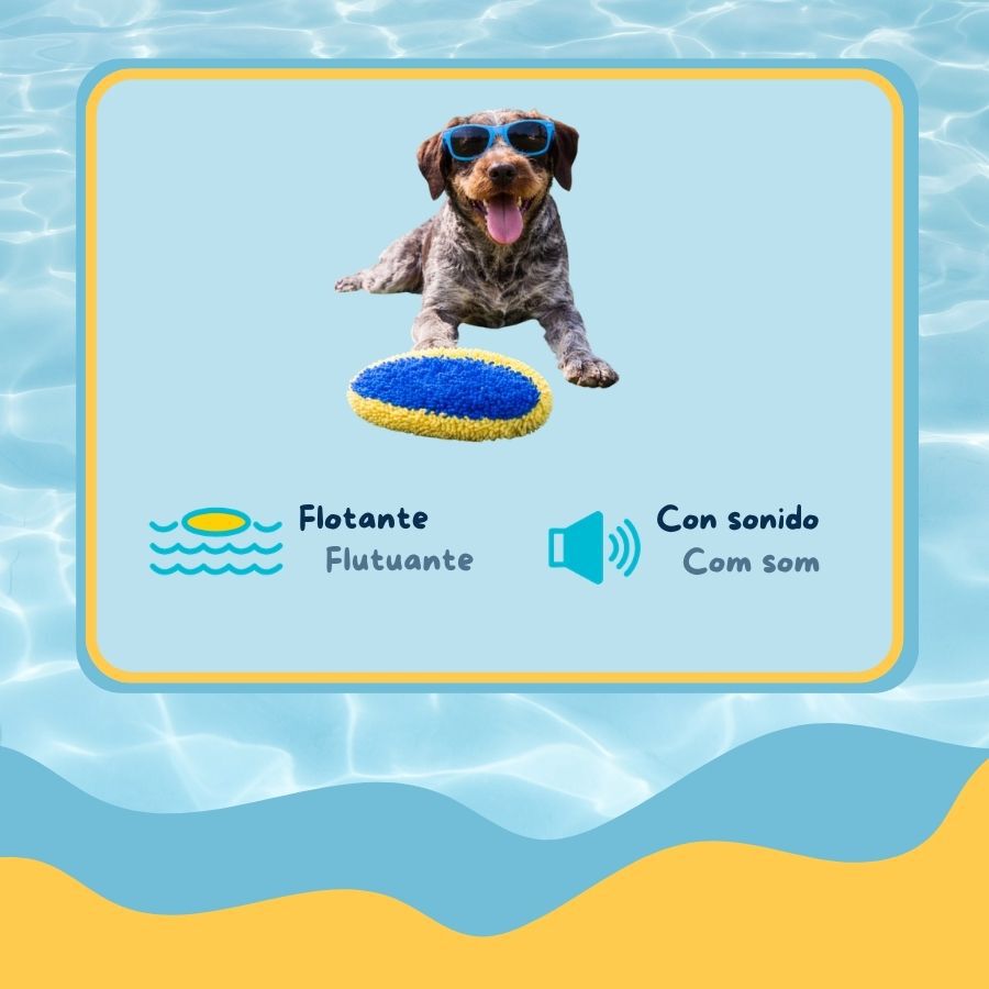 Summer Vibes Pelota Rugby Ovalado con Sonido Peluche para perros, , large Imagen numero 3