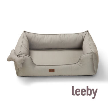 Leeby cama viscoelástica gris para perros