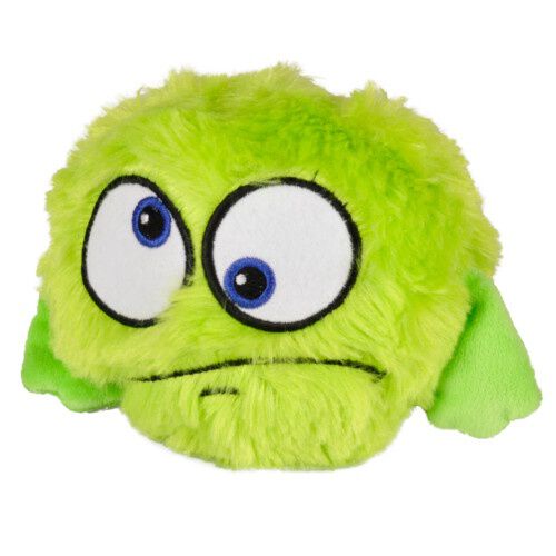 Flamingo pelota saltarina verde de peluche para perros, , large Imagen numero 1