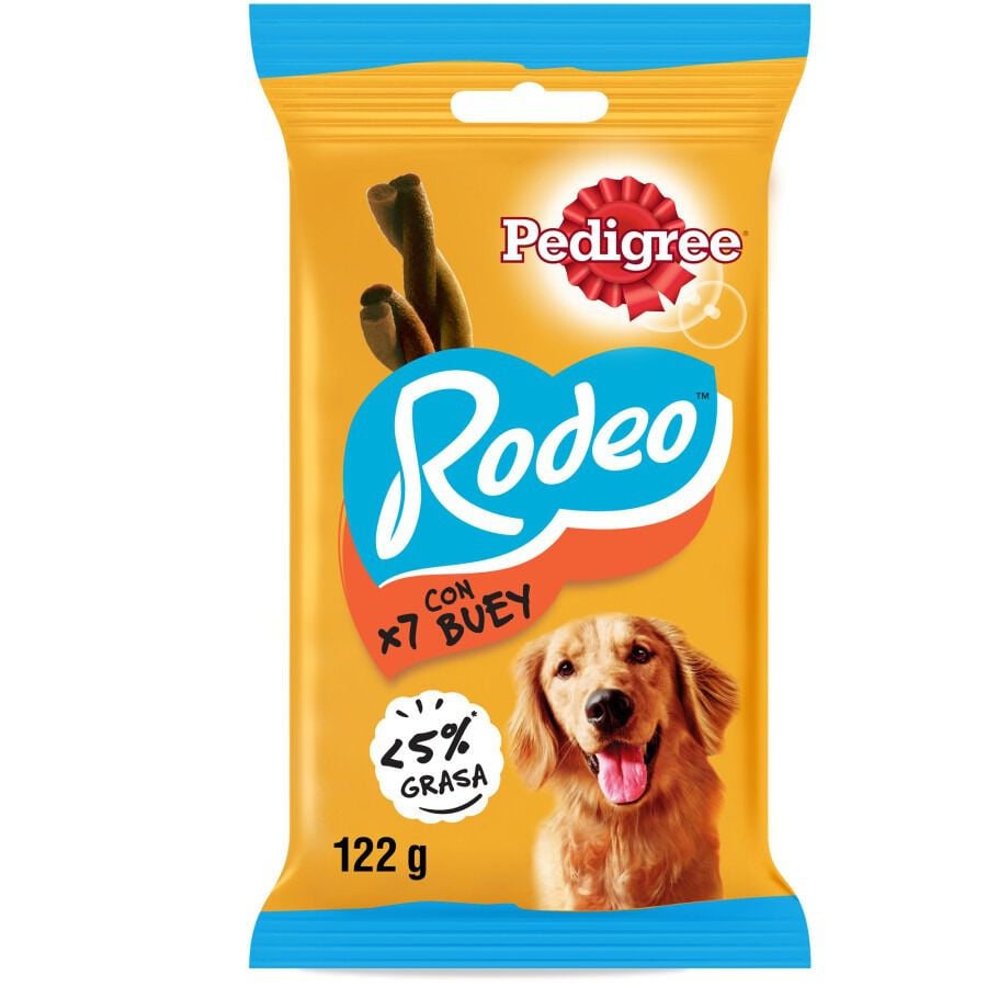 7 barritas Pedigree Rodeo Snack Buey para Perros, , large Imagen numero 1