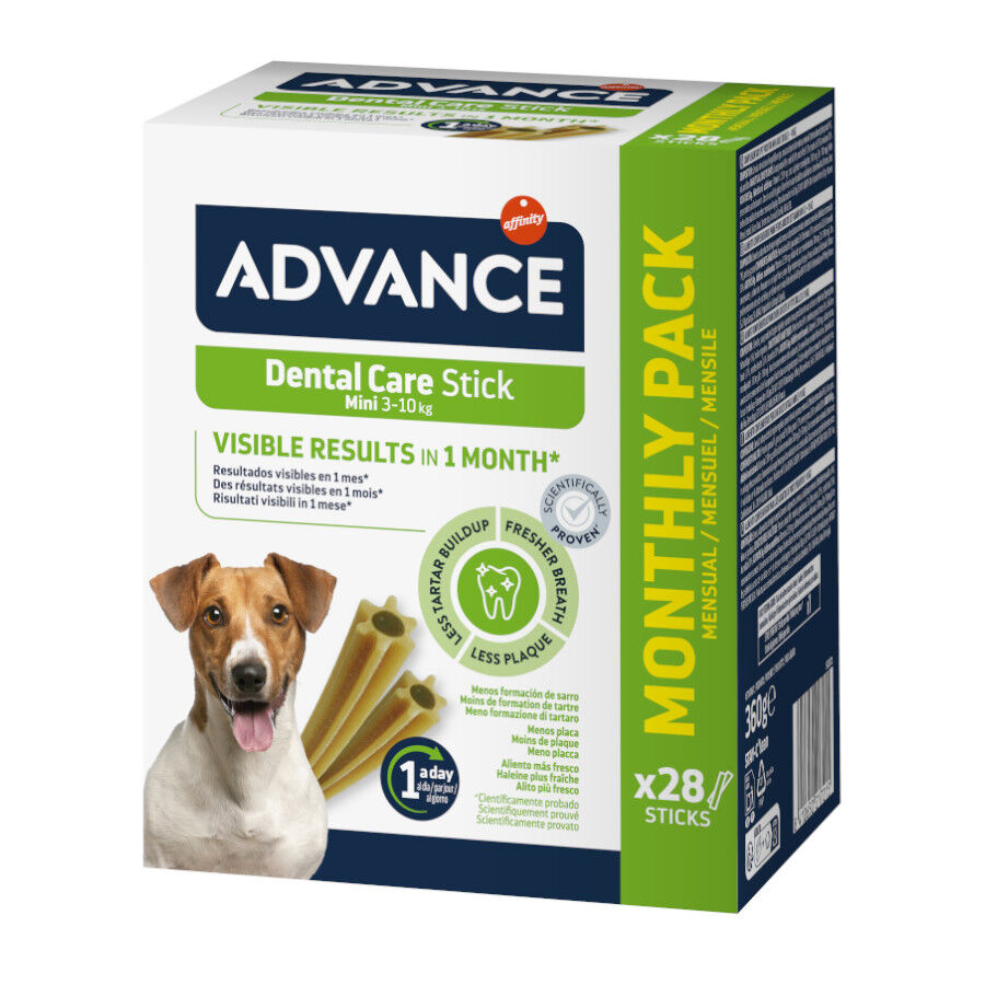28 barritas Advance Dental Care Stick Mini snack para perros, , large Imagen numero 1