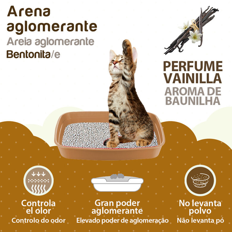 10 L TK-Pet Arena Aglomerante de Bentonita con aroma de vainilla para gatos,  Imagen numero 2 10 L TK-Pet Arena Aglomerante de Bentonita con aroma de vainilla para gatos, , large Imagen numero 2