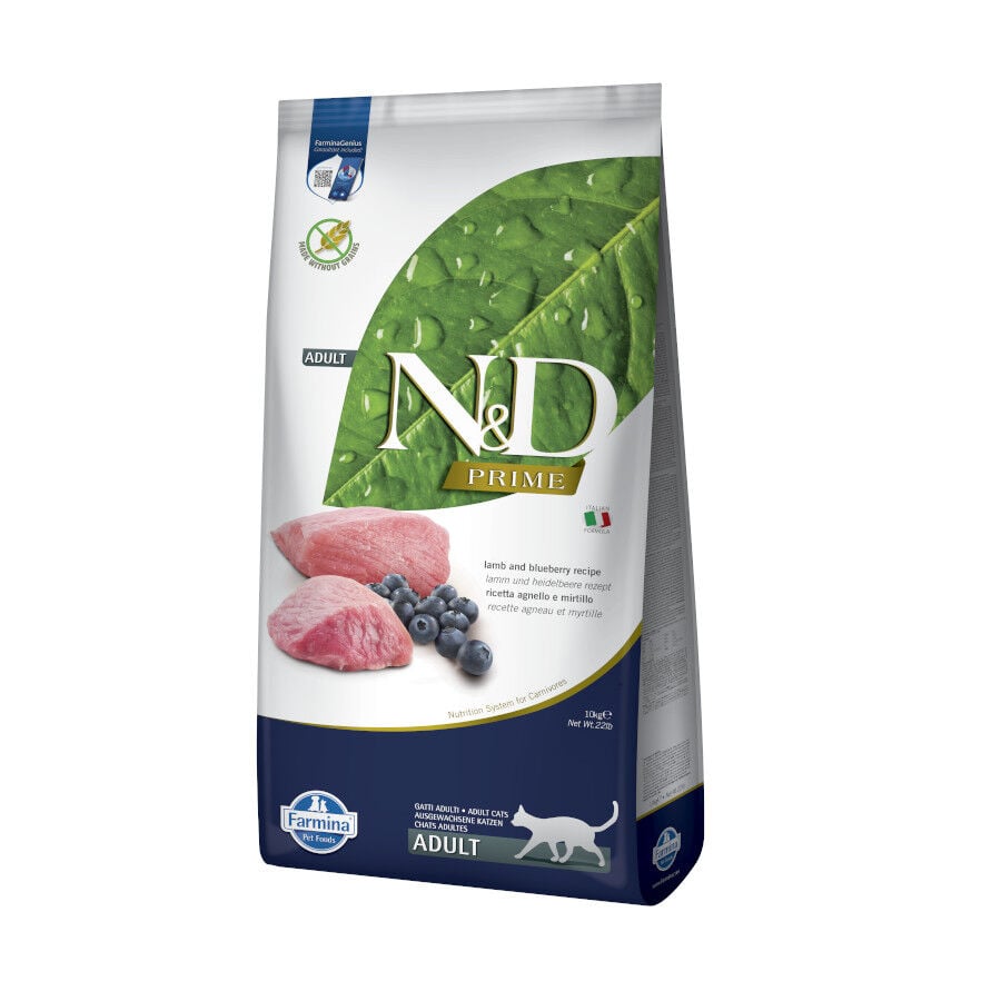 10 kg Farmina N&D Prime Adult Pienso Cordero y Ar&aacute;ndanos para gatos, , large Imagen numero 1