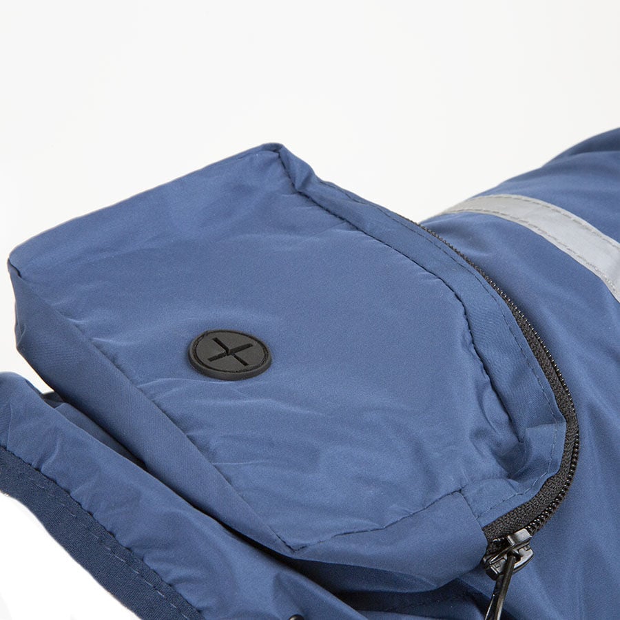 Outech Impermeable con Bolsillo Azul Marino para perros, , large Imagen numero 5