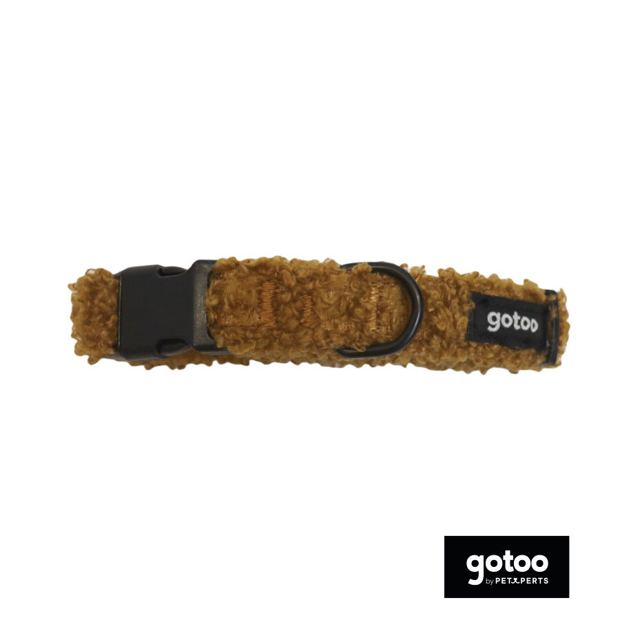 Gotoo Collar teddy marr&oacute;n para perros, , large Imagen numero 2