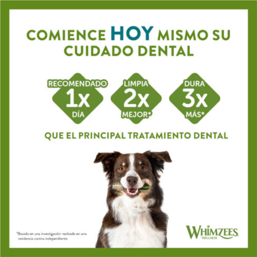 Whimzees Snacks Dentales Cocodrilo para perros de razas grandes thumbnail