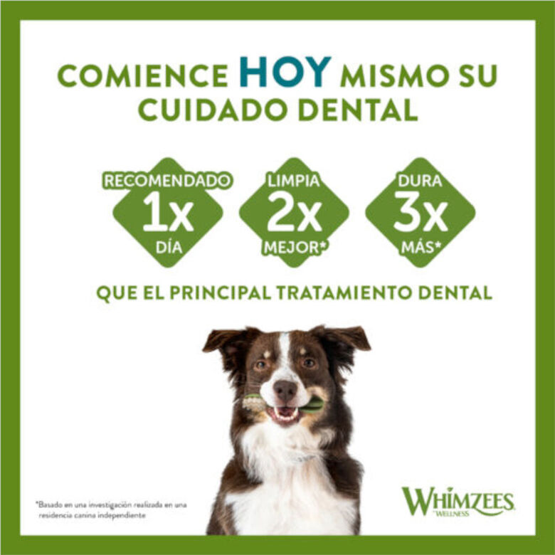 Whimzees Snacks Dentales Cocodrilo para perros de razas grandes thumbnail
