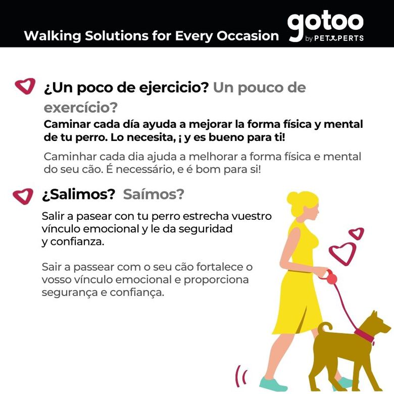 Gotoo Arnés ajustable estampado marrón para perros thumbnail