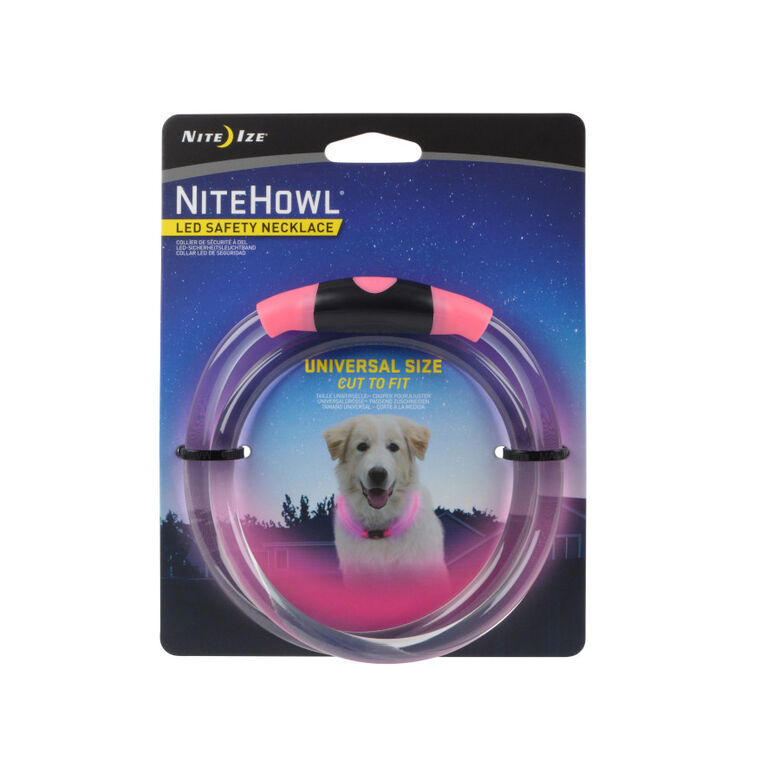 Nite Ize NiteHowl Collar de Seguridad LED Rosa para perros thumbnail
