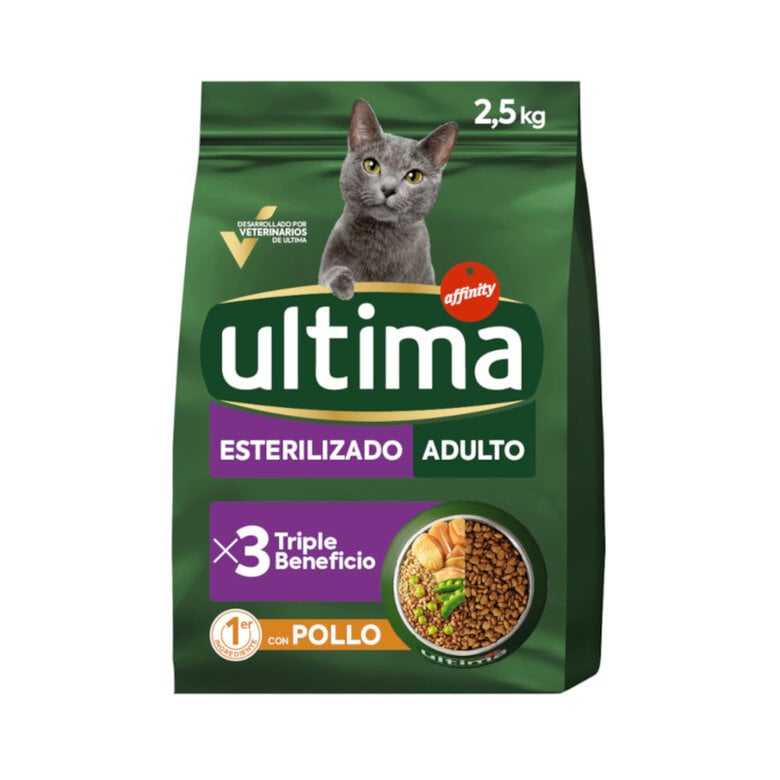 2.5 kg Ultima Pienso esterilizado con pollo para gatos adultos,  Imagen numero 2 2.5 kg Ultima Pienso esterilizado con pollo para gatos adultos, , large Imagen numero 2