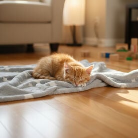 Leeby Manta Estrella Gris para gatos
