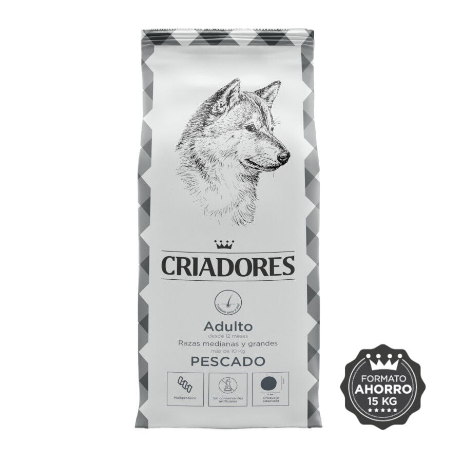 15 kg Criadores Adulto Pescado pienso para perros, , large Imagen numero 2