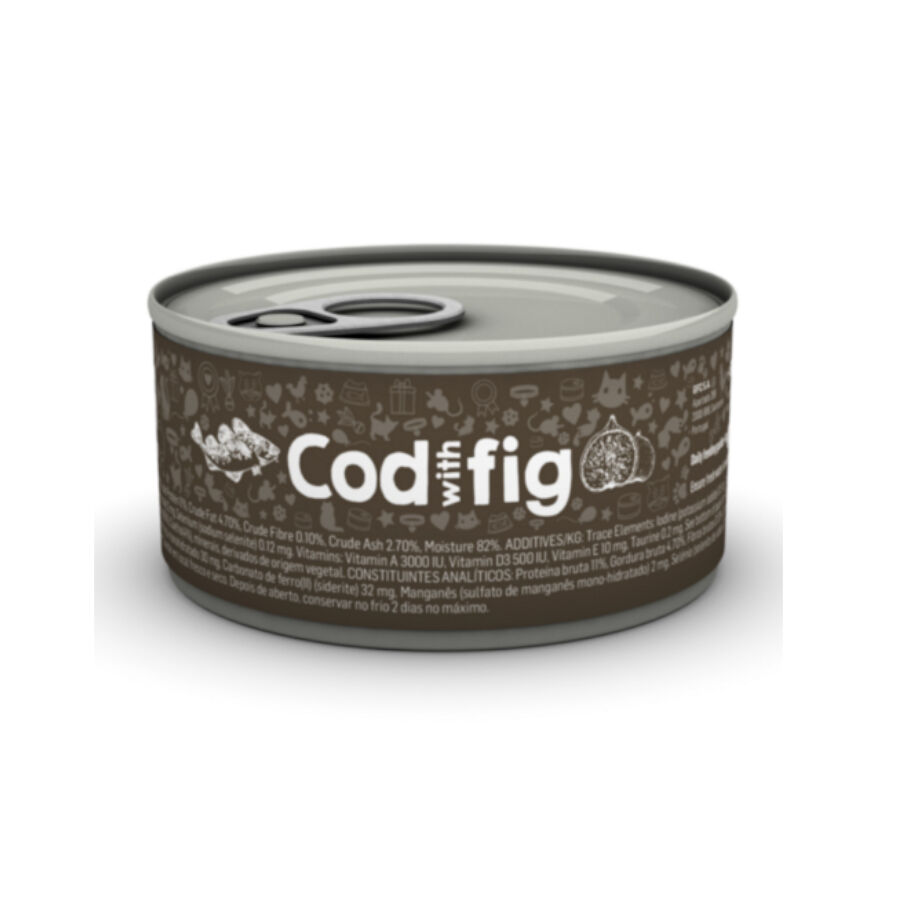 85 g Naturea Bacalao e Higo lata para gatos, , large Imagen numero 1