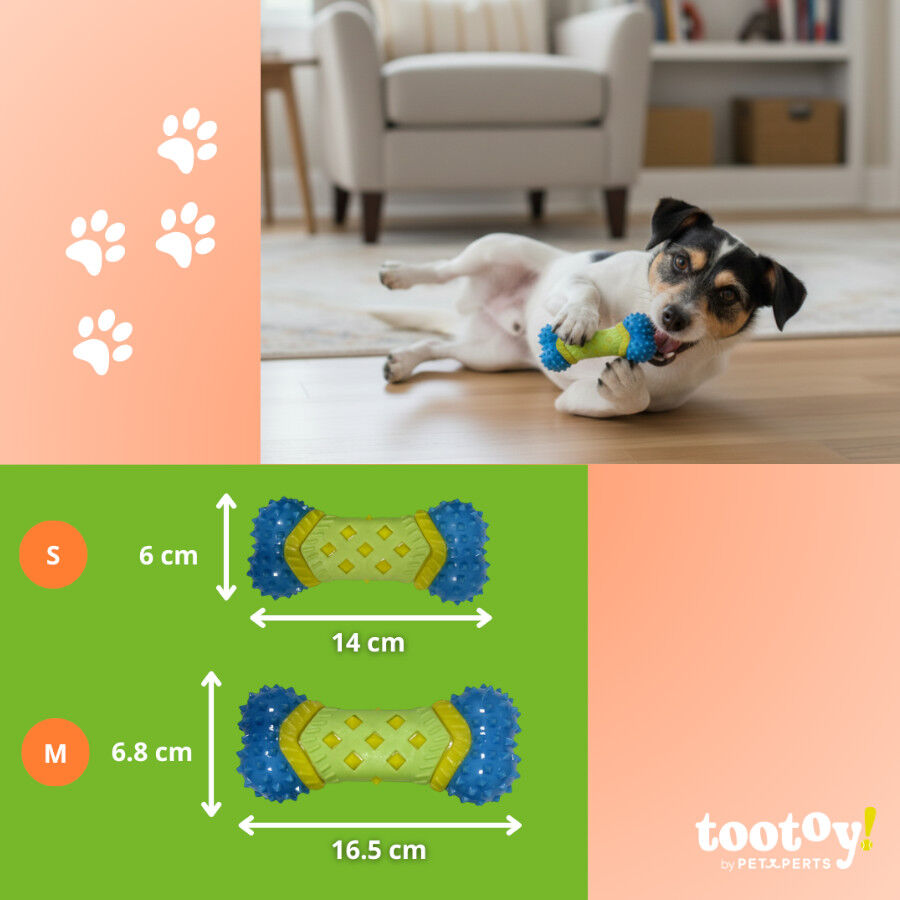 Tootoy! Hueso de Goma con Texturas para perros, , large Imagen numero 5
