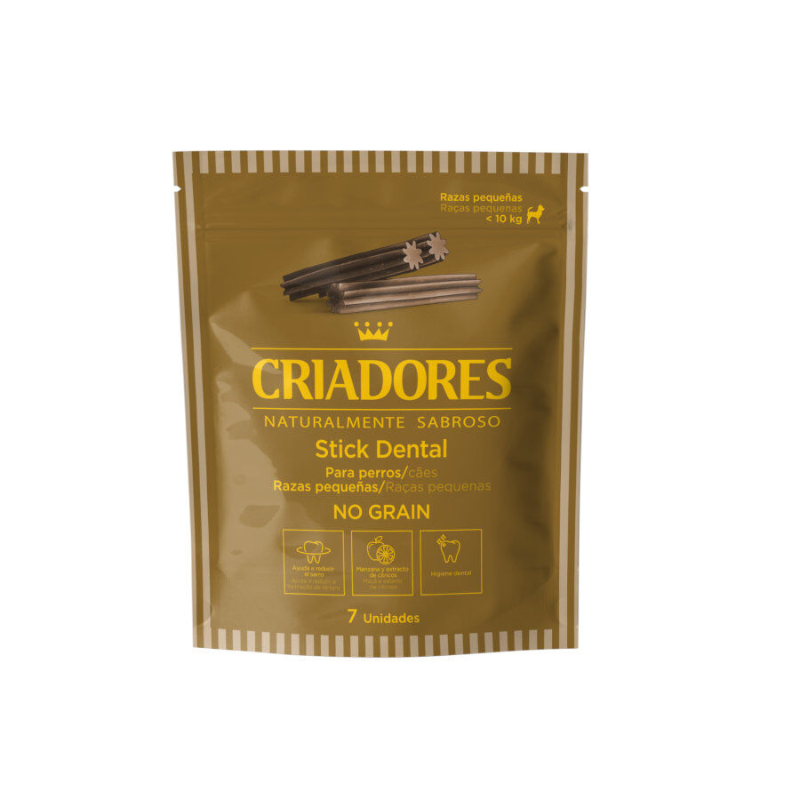 7 barritas Criadores Snacks Dentales Grain Free para perros de raza peque&ntilde;a, , large Imagen numero 1