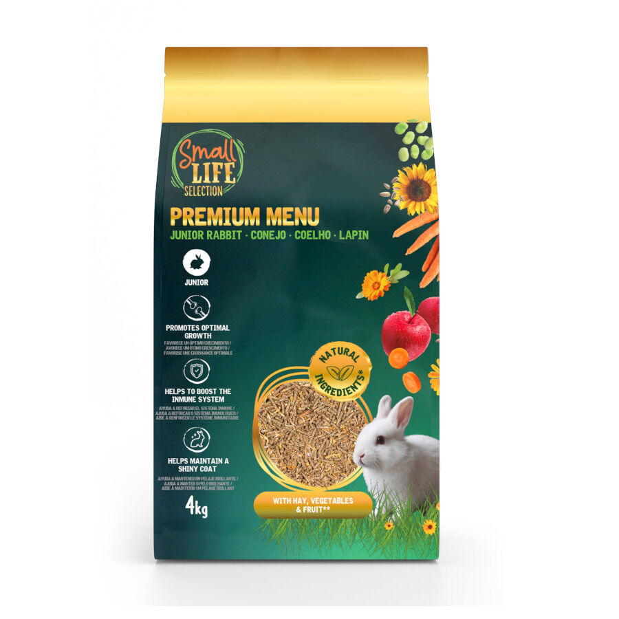 4 kg Small Life Selection Premium Men&uacute; Pienso para conejos junior, , large Imagen numero 1