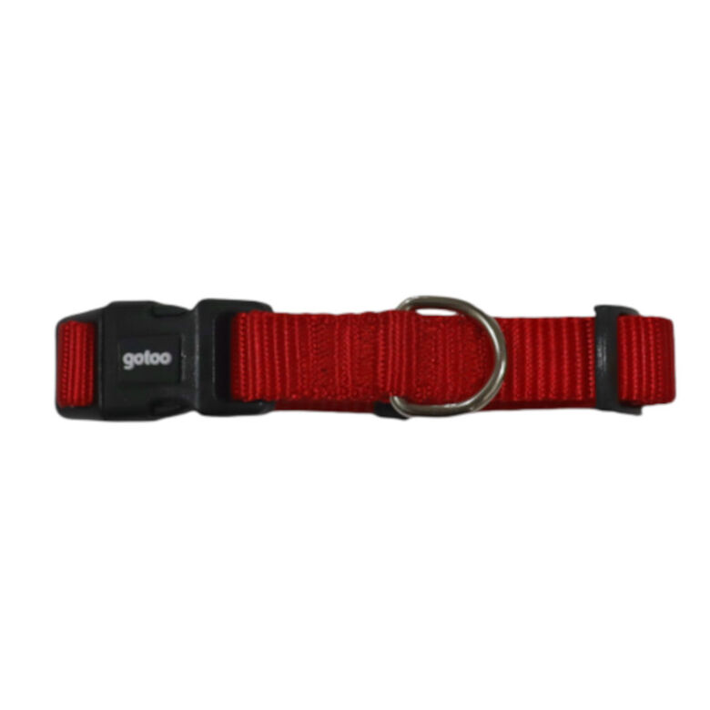 Gotoo Collar de nylon rojo para perros thumbnail