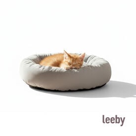 Leeby Cama Donut Gris para gatos