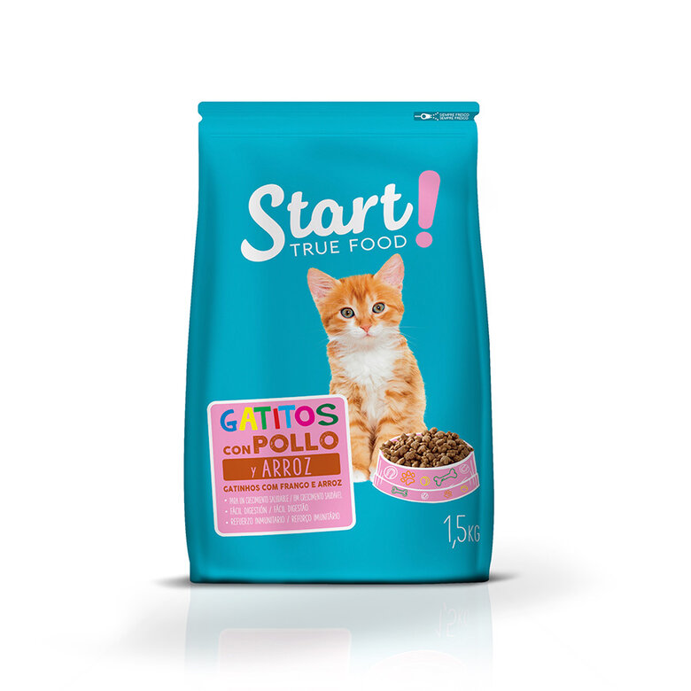 Start Pollo y Arroz pienso para gatitos, , large image number null