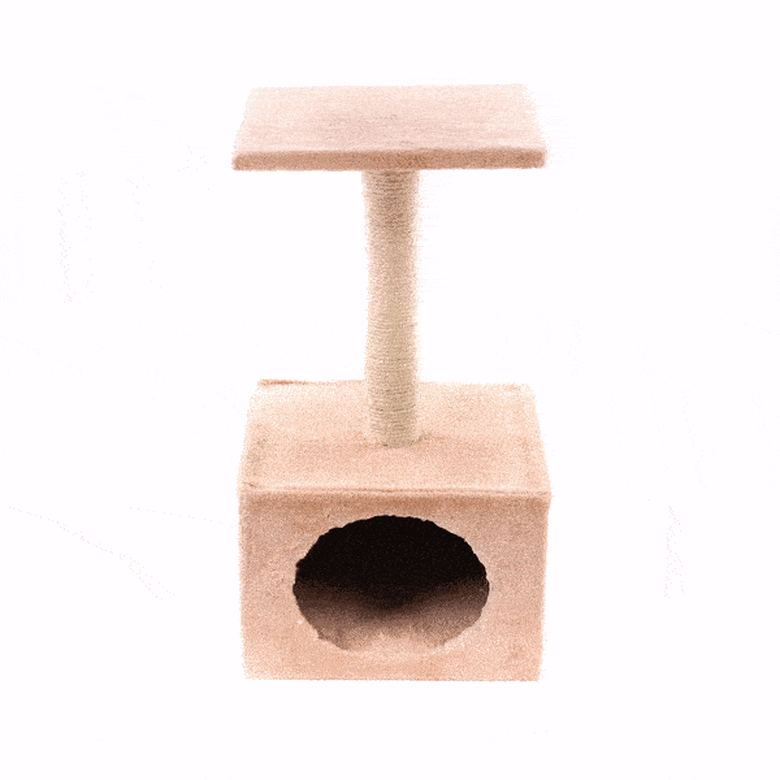 Flamingo Smaragd Árbol Rascador Beige con Gatera, , large image number null