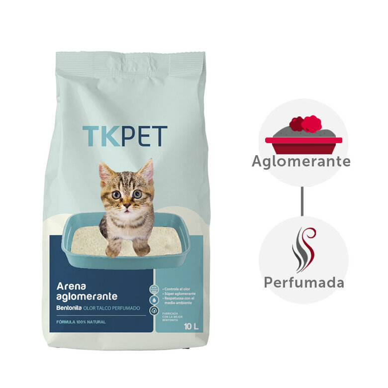 10 L TK-Pet Arena Aglomerante Bentonita y Talco para gatos,  Imagen numero 2 10 L TK-Pet Arena Aglomerante Bentonita y Talco para gatos, , large Imagen numero 2