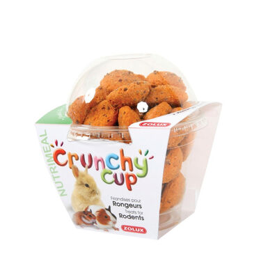 Zolux Galletas Crunchy Cup Zanahoria y Lino para roedores