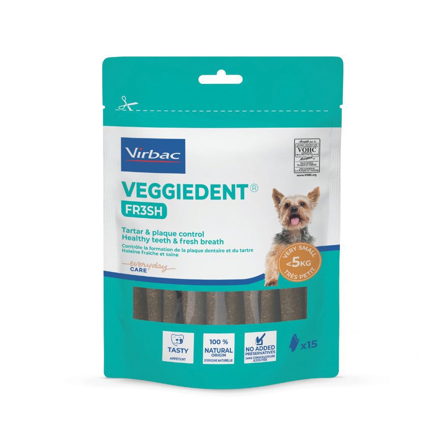 15 barritas Virbac Snacks Dentales VeggieDent Fresh para perros Toy, , large Imagen numero 2