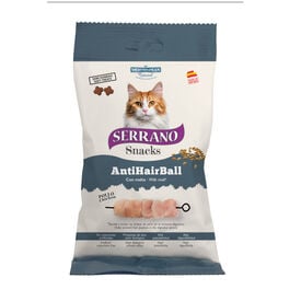 Serrano Bocaditos Anti Hairball de Pollo para gatos