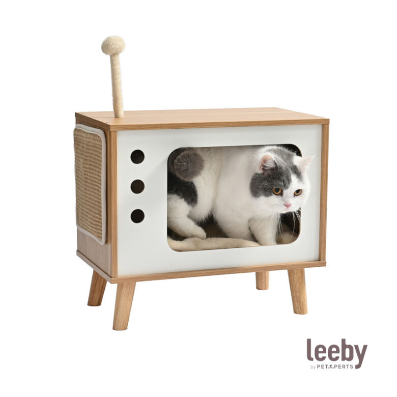 Leeby Thierre TV cama nido rascador  para gatos thumbnail