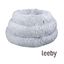Leeby Cama Redonda Antiestrés de Pelo Gris para perros, , large indicador imagen numero 3
