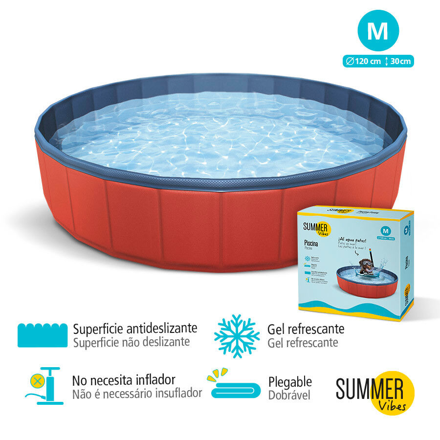 Summer Vibes Piscina Roja para perros thumbnail