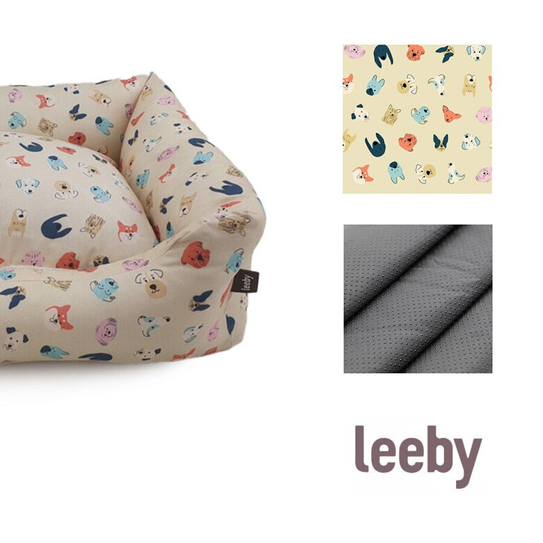 Leeby Cama Beige Estampado Cómic para perros,  Imagen numero 3 Leeby Cama Beige Estampado Cómic para perros, , large Imagen numero 3