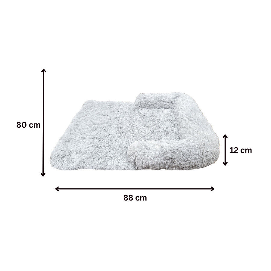 Leeby Sof&aacute; Anti Estr&eacute;s Gris para perros, , large Imagen numero 5