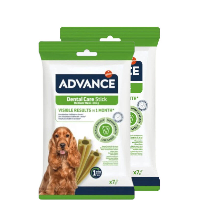 Advance Dental Care Stick Medium y Maxi snack para perros