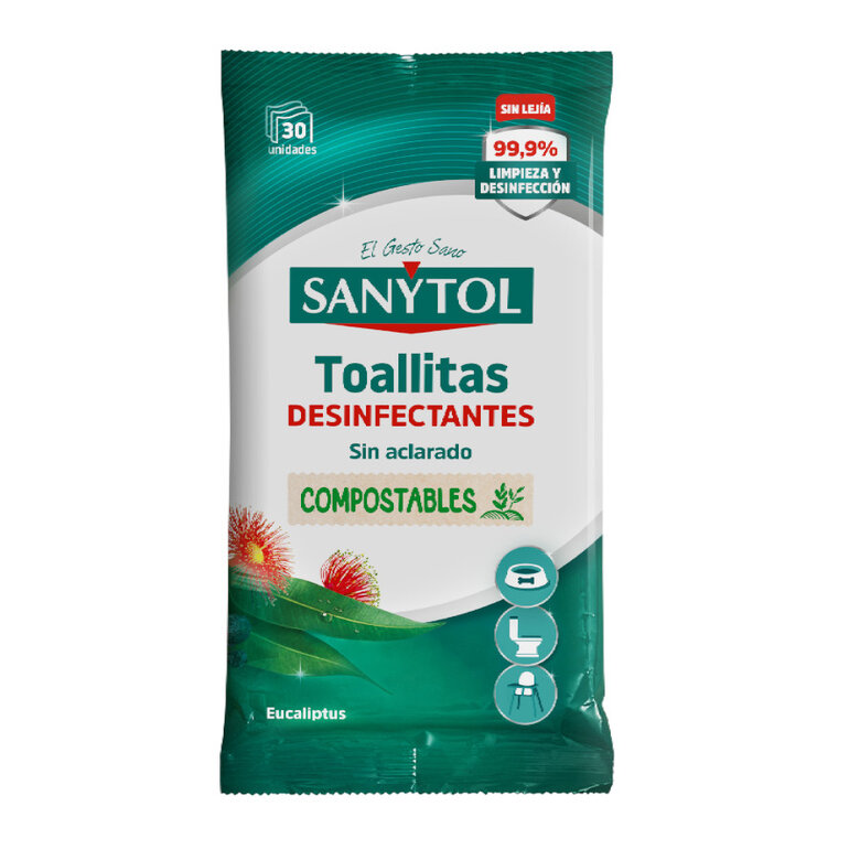 Sanytol Toallitas Húmedas Desinfectantes Multiusos para hogares,  Imagen numero 1 Sanytol Toallitas Húmedas Desinfectantes Multiusos para hogares, , large Imagen numero 1