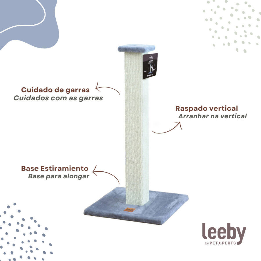 Leeby Vida rascador de sisal cuadrado azul  para gatos thumbnail