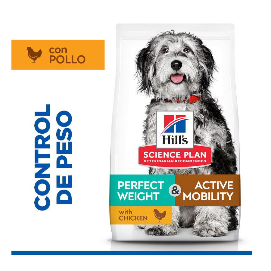 12 kg Hill's Science Plan Perfect Weight y Active Mobility pollo pienso para perros medianos, , large Imagen numero 2