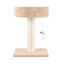 Leeby Tigrou rascador con cama y juguete beige para gatos, , large indicador imagen numero 3