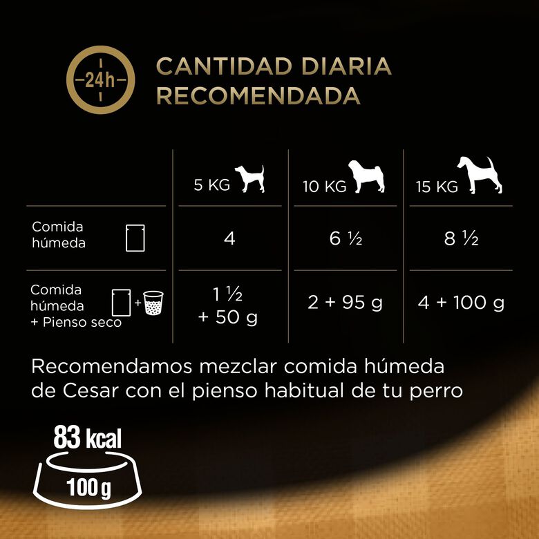 Cesar Carnes Mixtas Gelatina en Bolsita para Perros - Multipack thumbnail