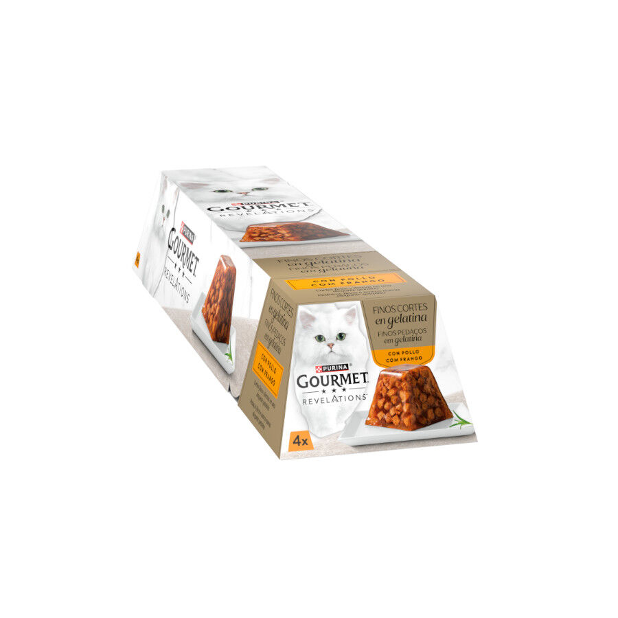 48 tarrinas x 57 g Gourmet Revelations Finos Cortes de Pollo en gelatina para gatos &iexcl;Pack Ahorro!, , large Imagen numero 2