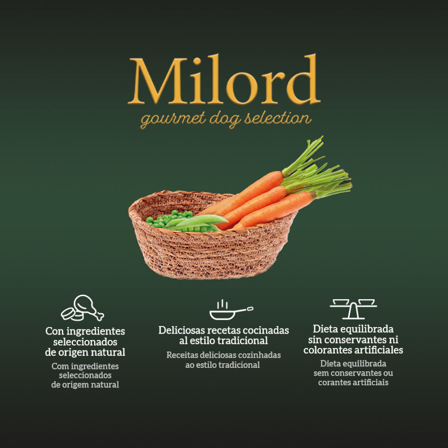 Milord Receta Mediterránea en salsa tarrinas para perros - Multipack thumbnail