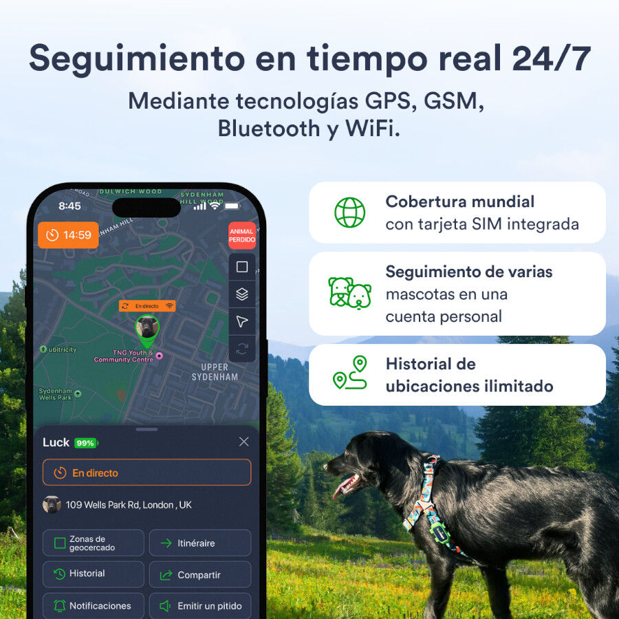 Trackimo Localizador GPS Petloc8 4G para perros y gatos, , large Imagen numero 7