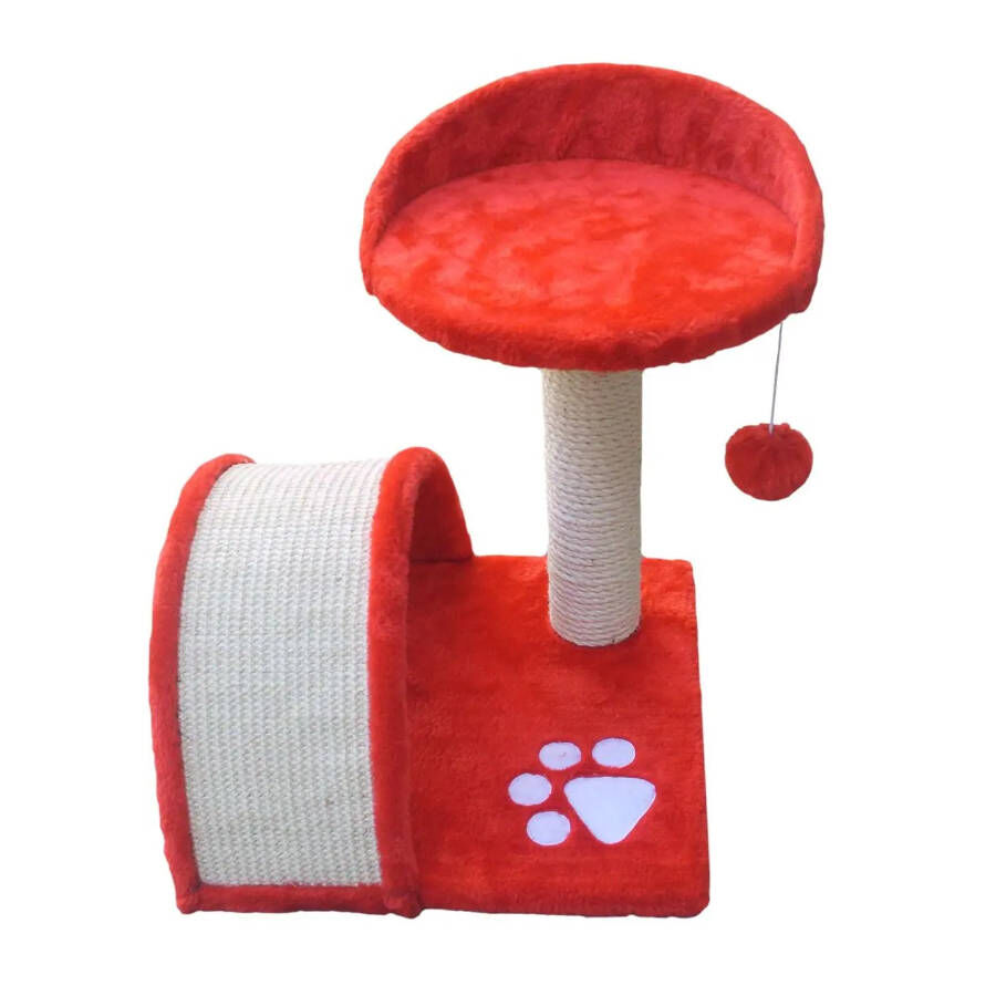 Nayeco Savanna Mountain Rascador Rojo con Arco para gatos, , large Imagen numero 1