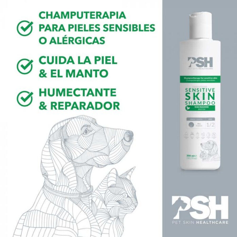 PSH Sensitive Skin Champú para perros y gatos thumbnail