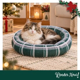 Wonder Christmas Cama Donut Rayas para gatos