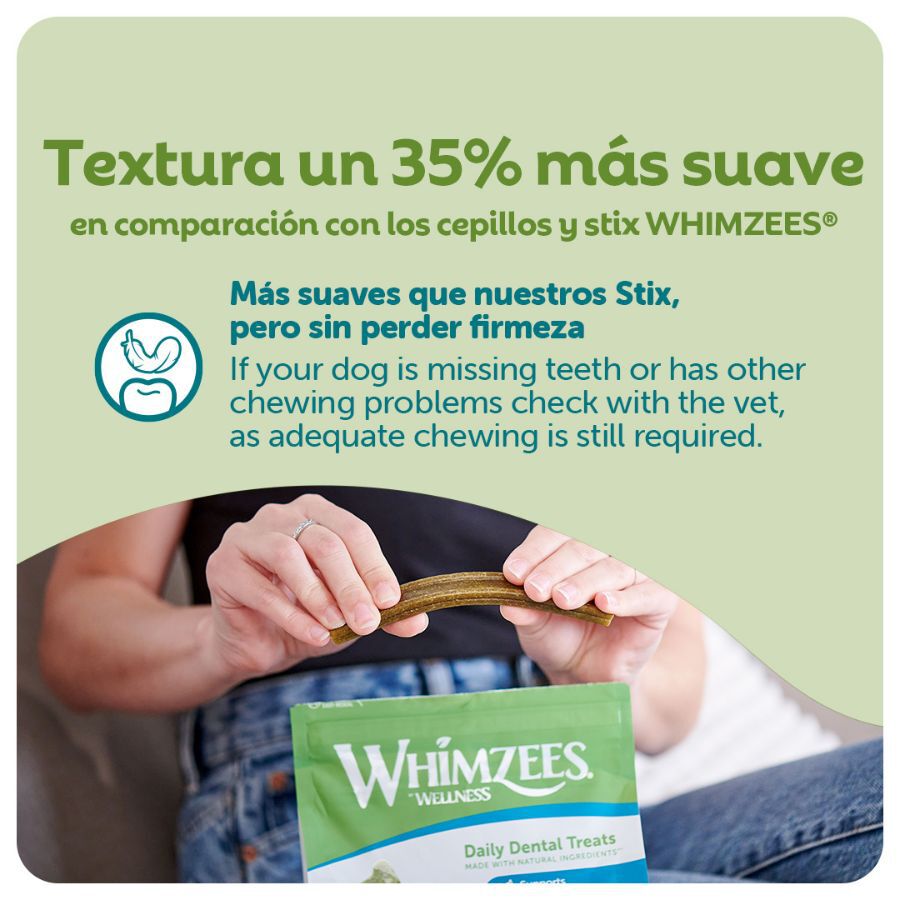 14 barritas Whimzees Snacks Dentales Soft Value Bags M para perros, , large Imagen numero 3