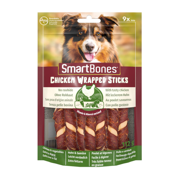 SmartBones Barritas Wrapped Sticks Pollo Mini para perros, , large image number null